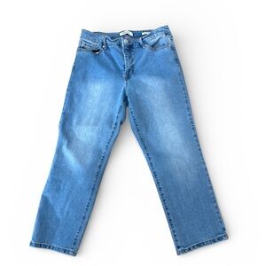 Nine West Women's Chrystie Blue Capri Jean 10